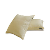 Cream Luxury Pack of 2 - Cream Art Silk Throw Cushion Cover