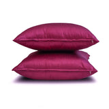 Magenta Luxury Pack of 2 - Magenta Art Silk Throw Cushion Cover