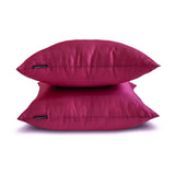Magenta Luxury Pack of 2 - Magenta Art Silk Throw Cushion Cover
