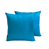 Peacock Blue Luxury Throw Cushion Cover