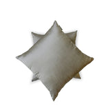 Taupe Gray Luxury Pack of 2 - Taupe Gray Art Silk Throw Cushion Cover