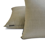 Taupe Gray Luxury Pack of 2 - Taupe Gray Art Silk Throw Cushion Cover