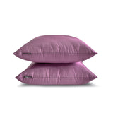 Lilac Art Silk Throw Cushion Cover Pack of 2 - Lilac Luxury