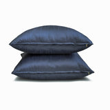 Midnight Blue Luxury Pack of 2 - Midnight Blue Art Silk Throw Cushion Cover