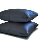Midnight Blue Luxury Pack of 2 - Midnight Blue Art Silk Throw Cushion Cover