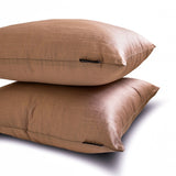 Copper Luxury Pack of 2 - Copper Art Silk Throw Cushion Cover