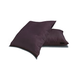 Dark Plum Luxury Pack of 2 - Dark Plum Art Silk Throw Cushion Cover
