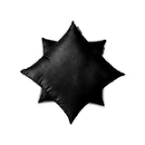 Black Luxury Pack of 2 - Black Art Silk Throw Cushion Cover