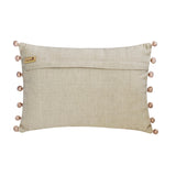 Bambi Dreams - Beige Cotton Lumbar Cushion Cover