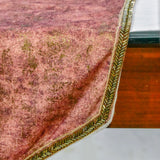 Shimmer Fest - Rust Suede Decorative Table Runner