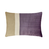 Purple Silk Essence Lumbar Cushion Cover