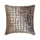 Safari Mirage - Brown Velvet Throw Cushion Cover