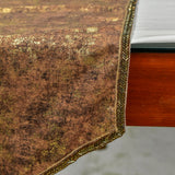 Shimmer Fest Gold - Gold Suede Decorative Table Runner