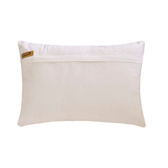 Silver Luminescence - Silver Faux Silk Lumbar Cushion Cover