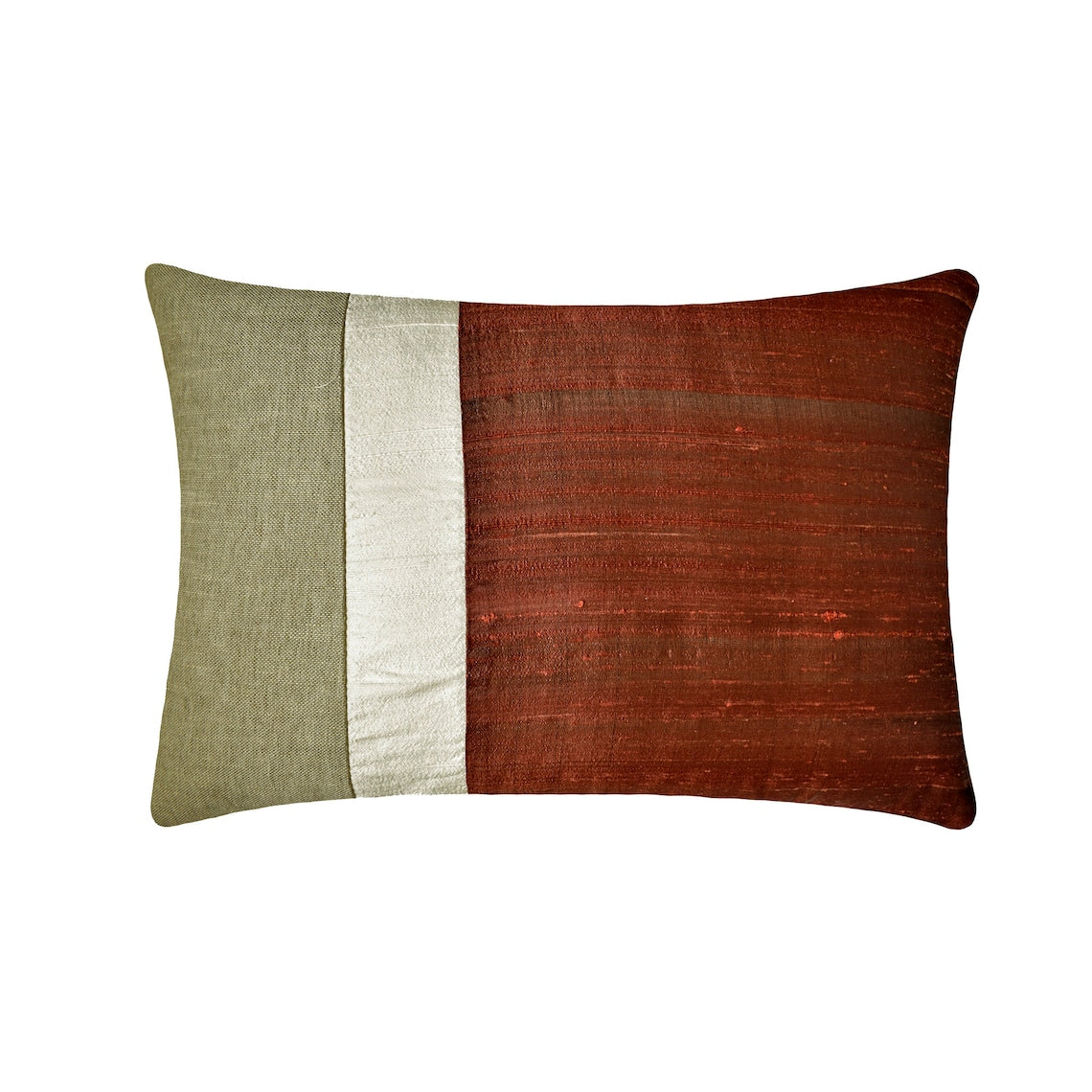 Rust Silk Essence Lumbar Cushion Cover