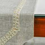 Pearl Coast - Beige Jute Decorative Table Runner