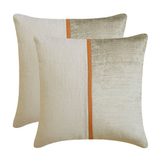 Cozy Cord Beige - Beige Corduroy & Linen Throw Cushion Cover