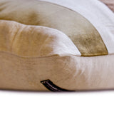 Velvet Band Earthy - Brown Velvet Throw Cushion Cover