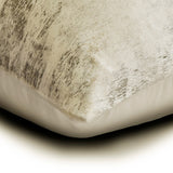 Gold Glint - Beige Suede Lumbar Cushion Cover