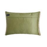 Lush Green Jute - Green Jute Lumbar Cushion Cover