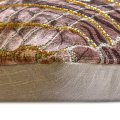 Roar & Ripple - Brown Velvet Lumbar Cushion Cover