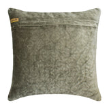 Crystal Contours - Grey Velvet Throw Cushion Cover