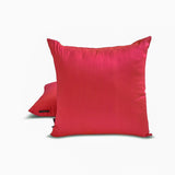 Pink Orange Luxury - Pink & Orange Silk Throw Cushion Cover Pack of 2