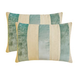 Swathe Ice - Blue Velvet Lumbar Cushion Cover