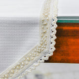 Pearl Radiance - Ivory Jute Decorative Table Runner