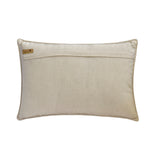 Gritty Glimmer - Gray Jacquard Lumbar Cushion Cover