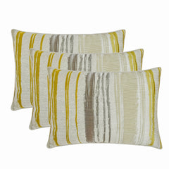 Pigment Puddle - Yellow Jacquard Lumbar Cushion Cover