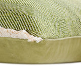 Lush Green Jute - Green Jute Lumbar Cushion Cover