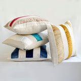 Velvet Band Orange - Orange Velvet & Linen Autumn  Throw Cushion Cover