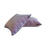 Cream Purple Luxury - Cream & Purple Silk Throw Cushion Cover Pack of 2