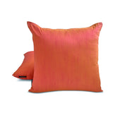 Pink Yellow Luxury - Pink & Yellow Silk Throw Cushion Cover Pack of 2