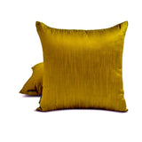 Dark Gold Luxury - Dark Gold Silk Throw Cushion Cover Pack of 2