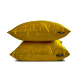Dark Gold Luxury - Dark Gold Silk Throw Cushion Cover Pack of 2