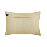 June Beige - Beige Linen & Jute Lumbar Pillow Cover
