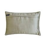 Dimensional Saga - Blue Jacquard Lumbar Pillow Cover