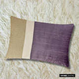 Purple Silk Essence - Purple Silk Lumbar Cushion Cover