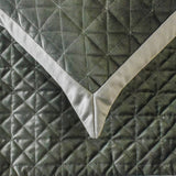 Grey Grace - Velvet Grey Decorative Bed Runner and Cushion Cover