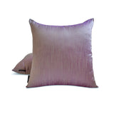 Cream Purple Luxury - Cream & Purple Silk Throw Cushion Cover Pack of 2