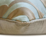 Dimensional Saga - Blue Jacquard Lumbar Pillow Cover