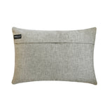 Pearl Gleam - Grey Jute Lumbar Pillow Cover