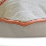 Peachy Petals - Peach Cotton Throw Cushion Cover