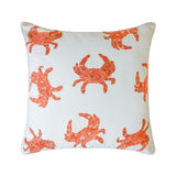 Crab Claw - Coral Cotton Throw Cushion Cover