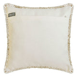 Feathered Whispers - Orange Cotton Throw Cushion Cover