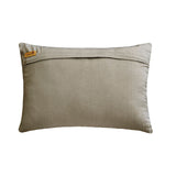Dreamscape - Grey Silk Lumbar Pillow Cover
