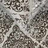 Mabel Gray - Velvet Gray Decorative Bed Runner and Cushion Cover