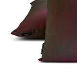 Green Fuchsia Luxury - Green & Fuchsia Silk Throw Cushion Cover Pack of 2